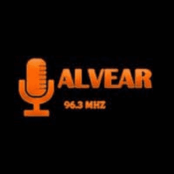 Logo da rádio Alvear FM